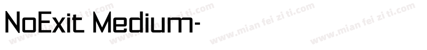 NoExit Medium字体转换